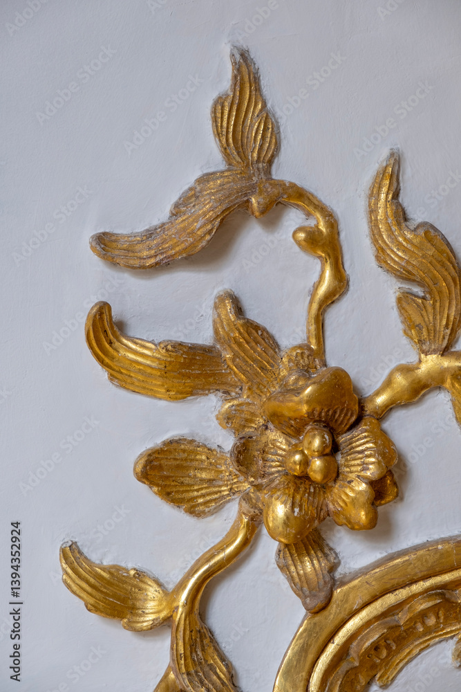 golden plant decoration