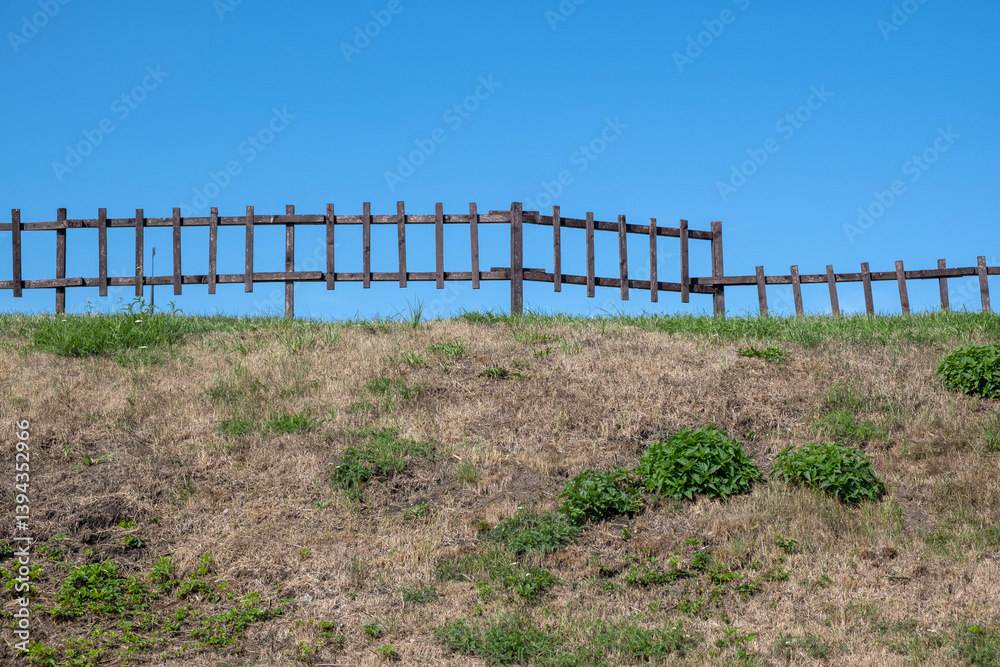 wooden fence outdoors