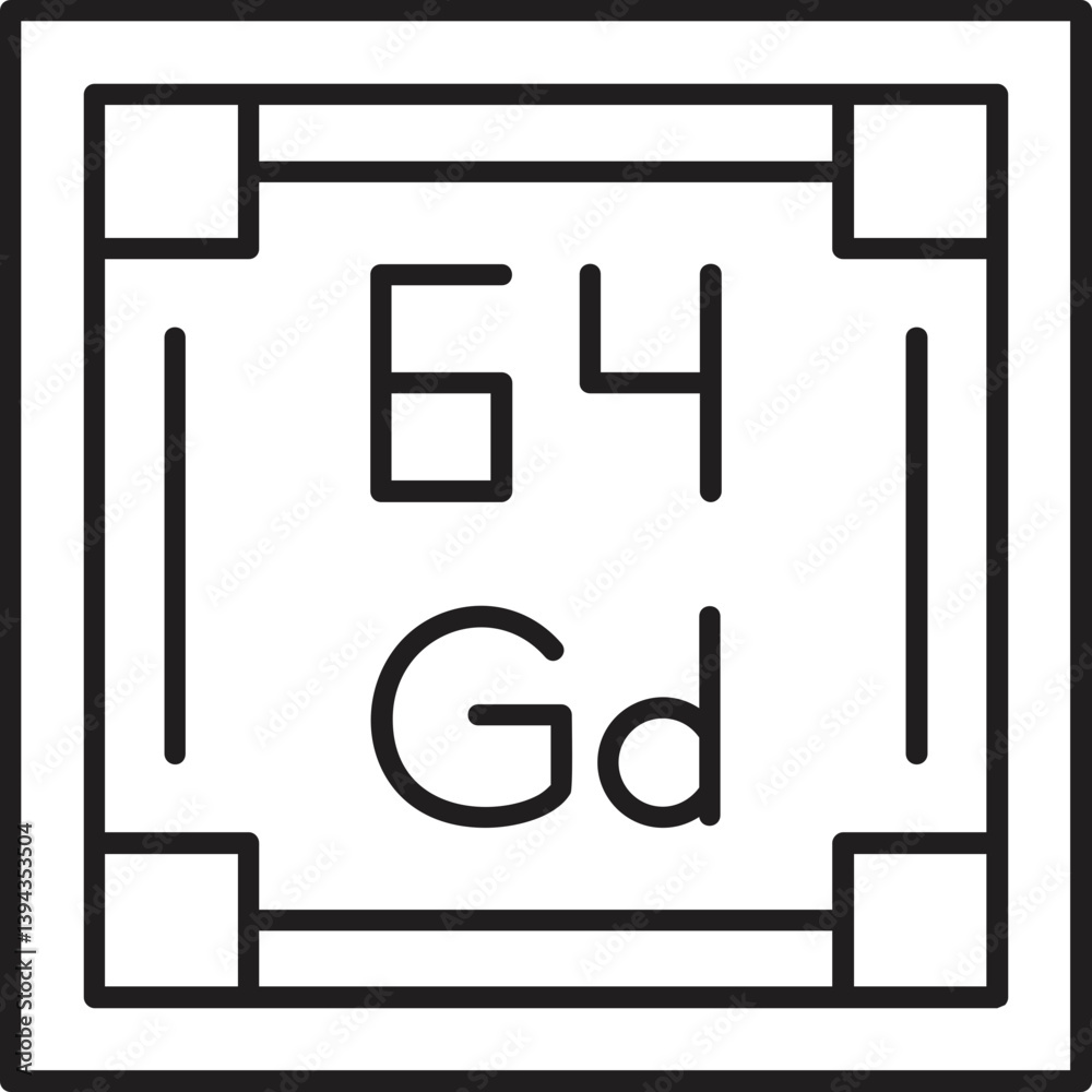 Gadolinium icon Gadolinium icon
