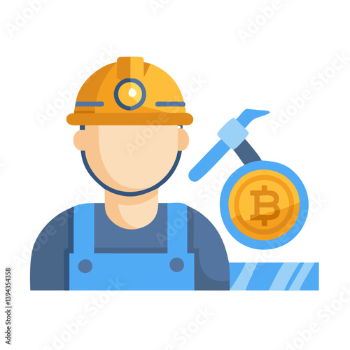  Innovative Cryptocurrency Miner Design Icon