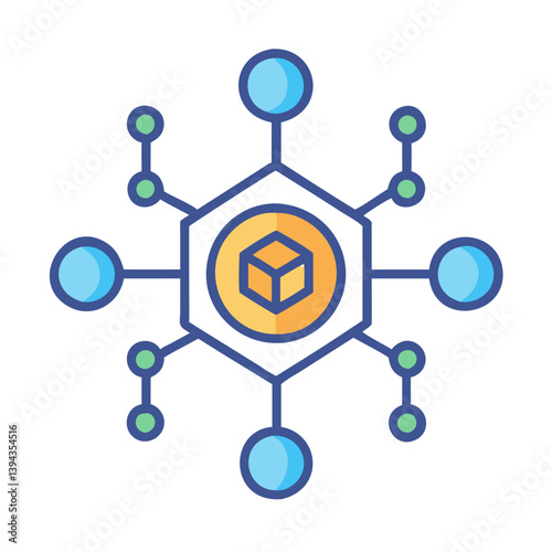  Innovative Crypto Node Design Icon