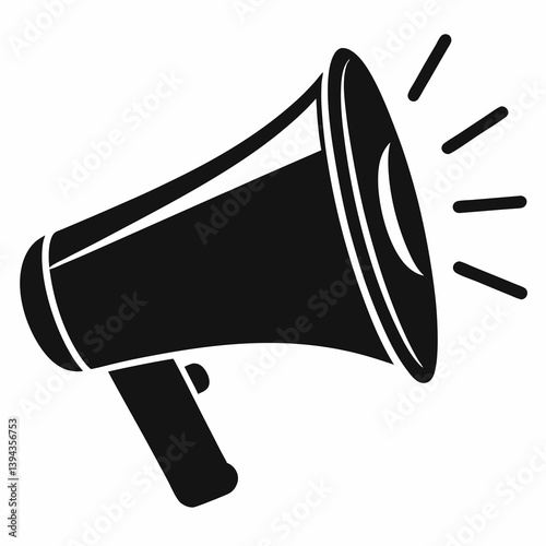 megaphone isolated on white background