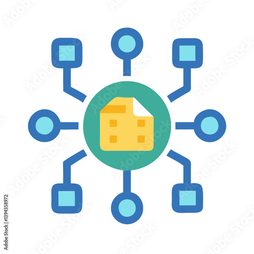  Stylish Distributed Ledger Icon