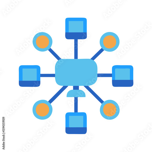  Comprehensive Distributed Network Icon