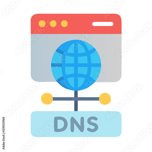  DNS Technology Icon