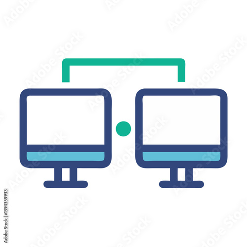  Dual Monitor Setup Icon