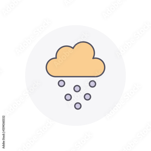 winter weather vector icon stock illustration