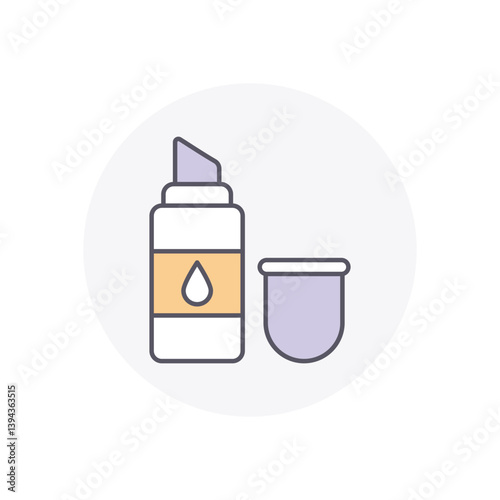 Lip Balm vector icon stock illustration