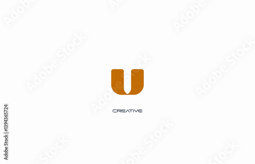 initial abstract logo U, U logo, unique U logo, creative logo U, vector