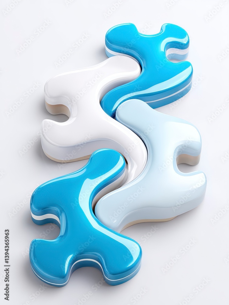 Obraz premium 3d render of a paragraph symbol