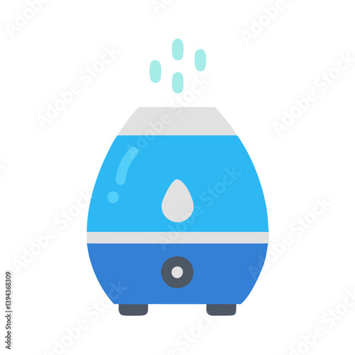  Stylized Humidifier Icon for Home Decor