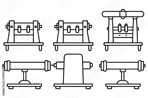 bench grinder line art tool for sharpening and shaping metal surface