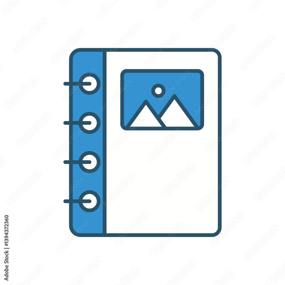 Binding vector icon stock illustration Binding vector icon stock illustration