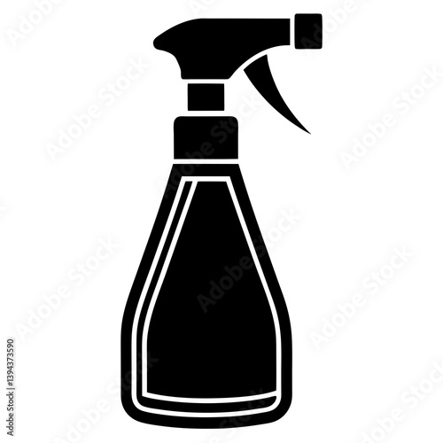 cleaning surface spray on white background