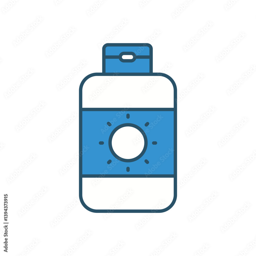 Sun Cream vector icon stock illustration Sun Cream vector icon stock illustration