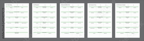 Sign Up Planning Page provide an organized amp manage your account details Sign In Note Template Set of 5 Pages