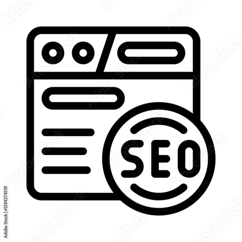 SEO line icon