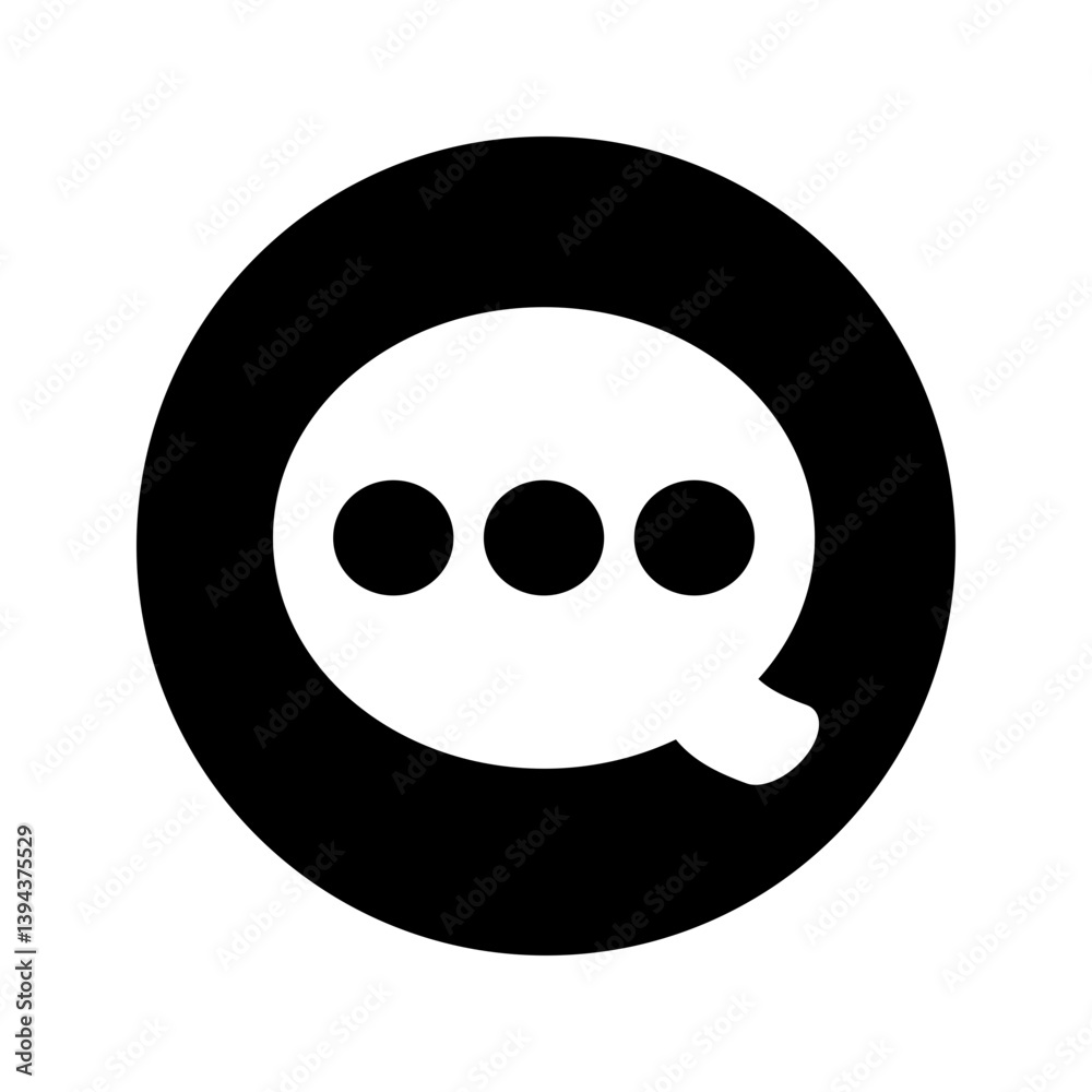 Fototapeta premium Buble Chat Messages Icon Vector