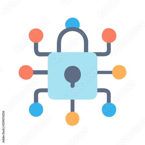 Network Encryption Icon for Security