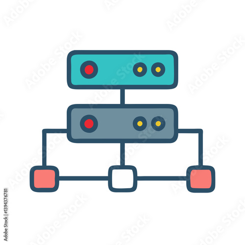  Stylish Network Switch Icon Design