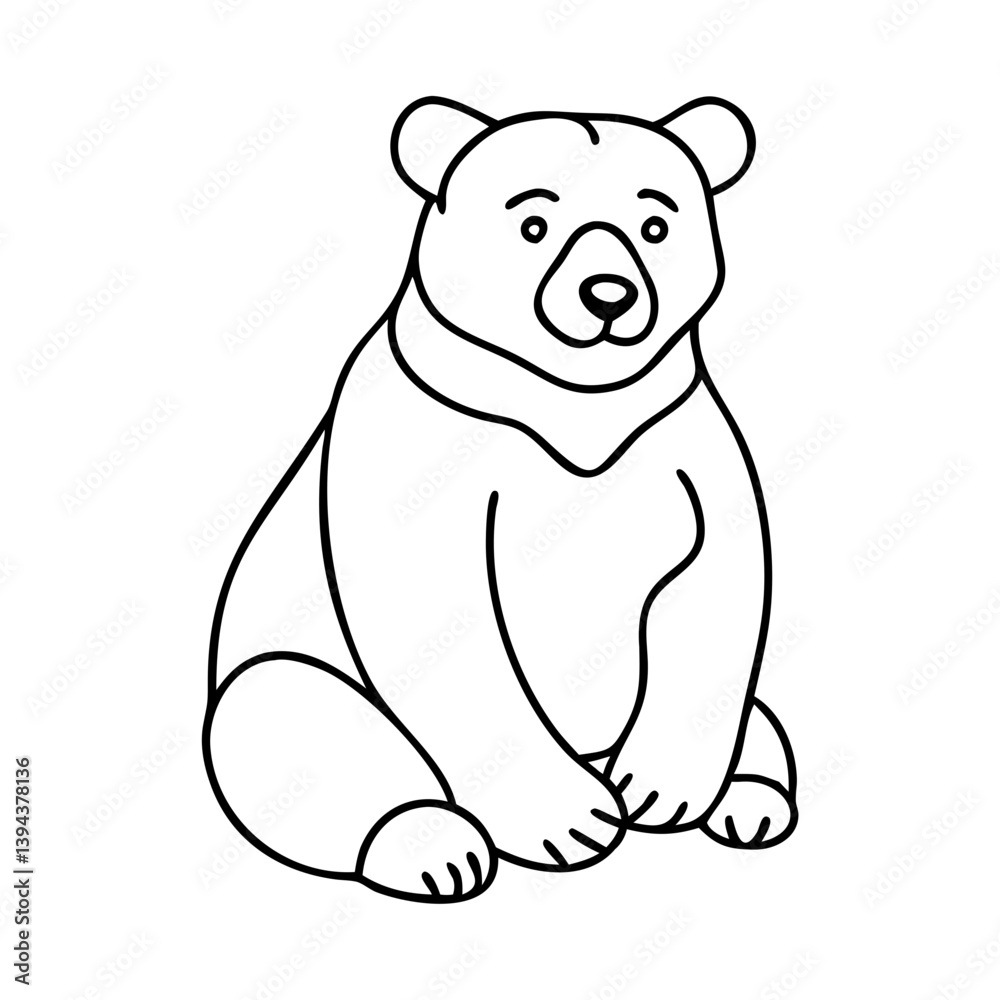 bear icon, bear vector illustration-simple illustration of bear, perfect for bear logos and icons bear icon, bear vector illustration-simple illustration of bear, perfect for bear logos and icons