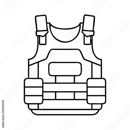 bulletproof vest icon, bulletproof vest vector illustration-simple illustration of bulletproof vest, perfect for bulletproof vest logos and icons