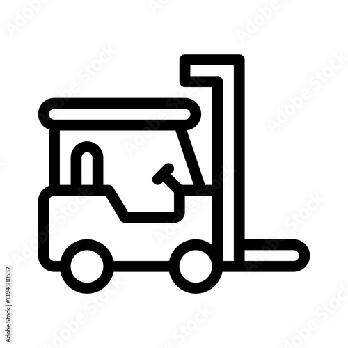 forklift line icon