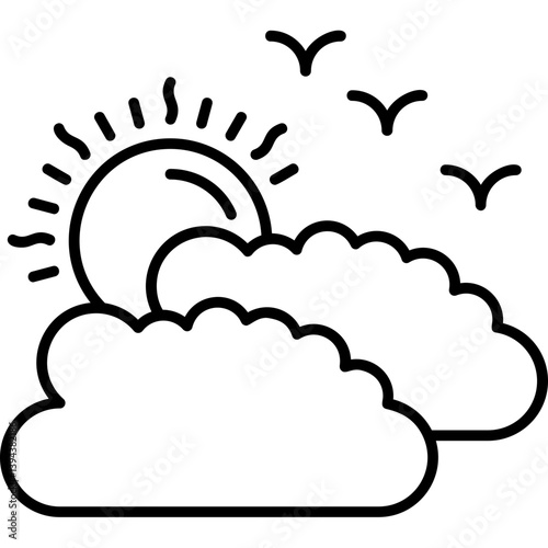 Sunny intervals icon