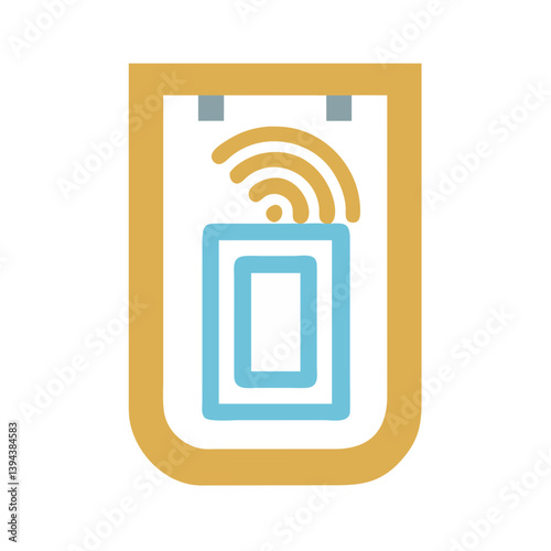  RFID Chip Technology Icon