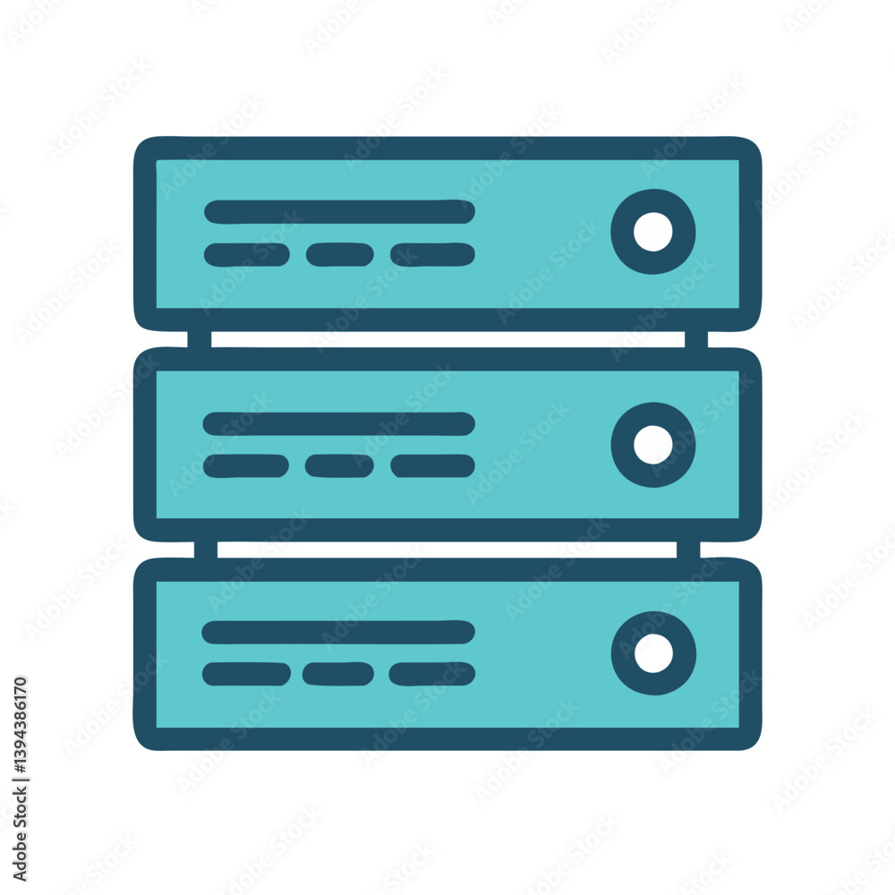 Comprehensive Server Blade Icon for Data Solutions Comprehensive Server Blade Icon for Data Solutions