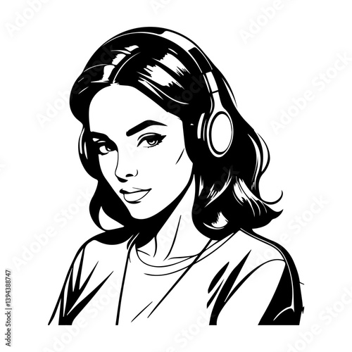 journalist woman with microphone