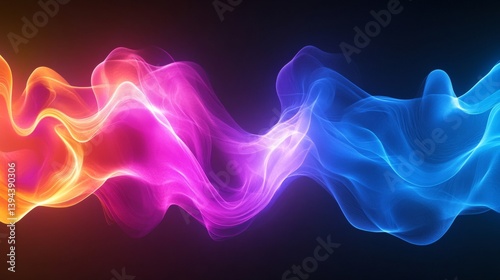 Vibrant Colorful Wave Abstract Background