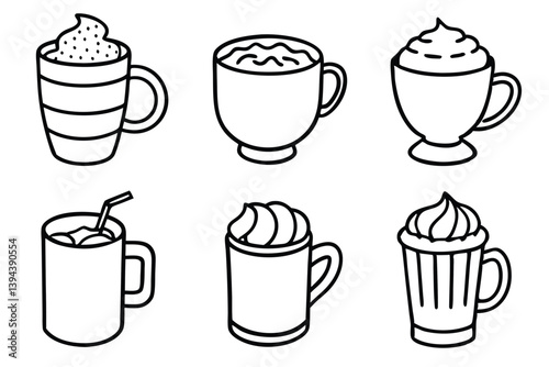 Smoothie Line Art Illustration Creative Design for Modern Artwork Creation  