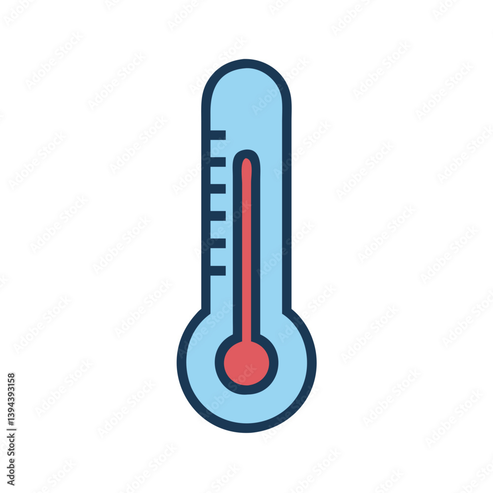 Thermometer Icon for Temperature Measurement Thermometer Icon for Temperature Measurement