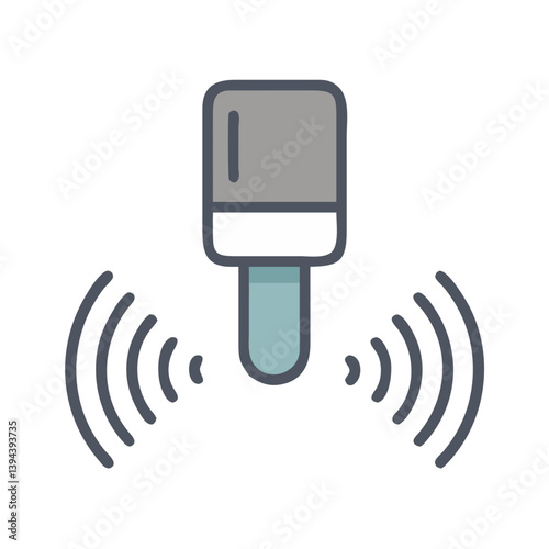  Comprehensive Ultrasonic Sensor Icon for Measurement Solutions