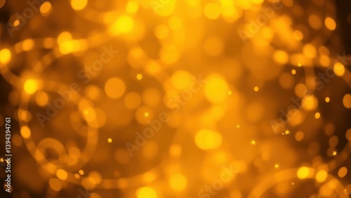 golden bokeh background