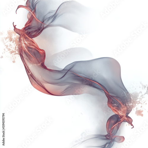 smoke on white background