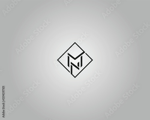 MN or NM Letter Logo Design with Creative Modern Trendy Typography Vector Template.