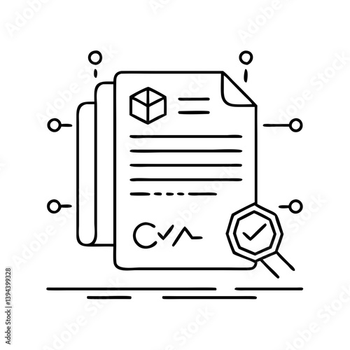 smart contract icon, smart contract vector illustration-simple illustration of smart contract, perfect for smart contract logos and icons
