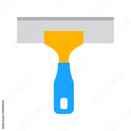 Squeegee tools flat icon illustration