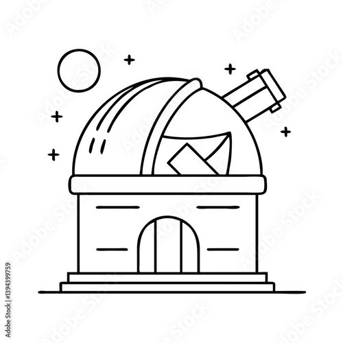 space observatory icon, space observatory vector illustration-simple illustration of space observatory, perfect for space observatory logos and icons
