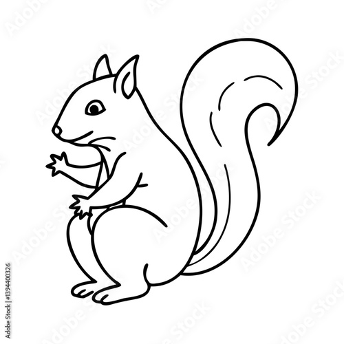 squirrel icon, squirrel vector illustration-simple illustration of squirrel, perfect for squirrel logos and icons