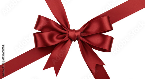 Isolated Red Ribbon Bow