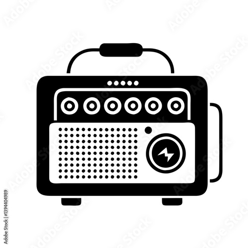 amplifier icon, amplifier line art - simple line art of amplifier, perfect for amplifier logos and icons