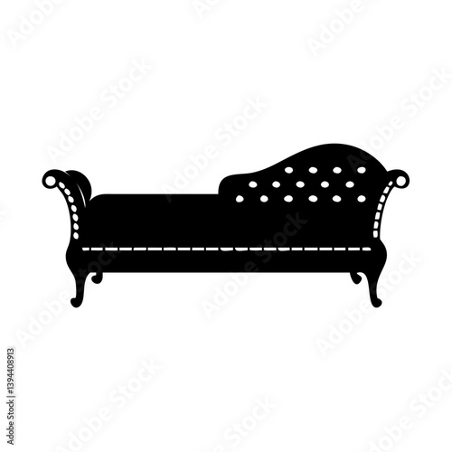 daybed icon, daybed line art - simple line art of daybed, perfect for daybed logos and icons