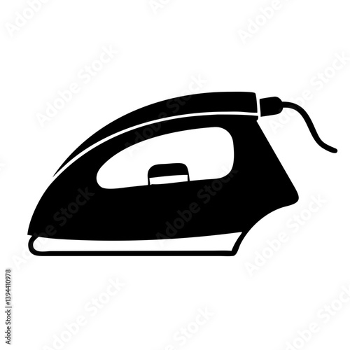 electric iron icon, electric iron line art - simple line art of electric iron, perfect for electric iron logos and icons