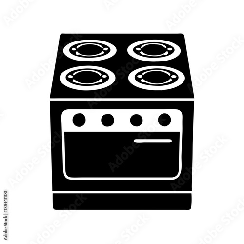 electric stove icon, electric stove line art - simple line art of electric stove, perfect for electric stove logos and icons