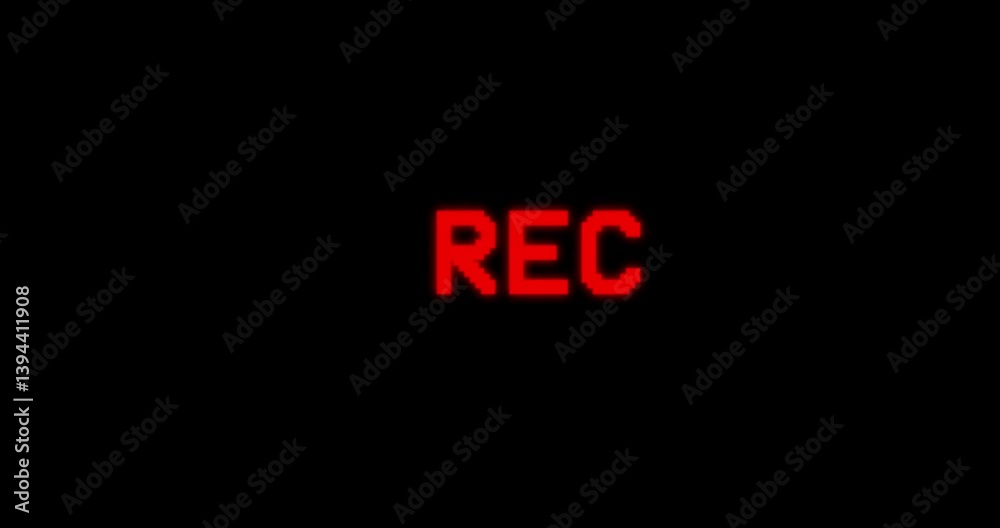 Recording sign icon, Red logo camera video recording symbol, rec icon, rec button