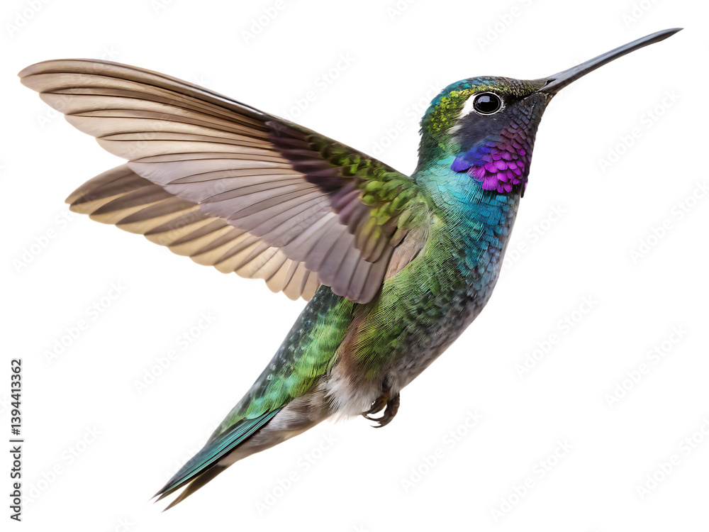 Obraz premium High-Quality Hummingbird Graphic on Transparent PNG