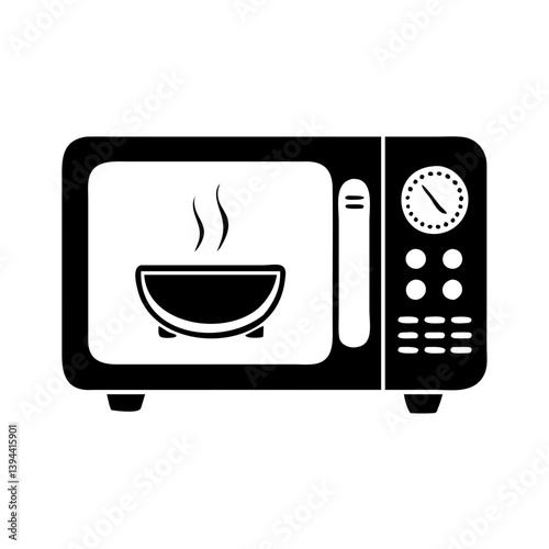 microwave oven icon, microwave oven line art - simple line art of microwave oven, perfect for microwave oven logos and icons